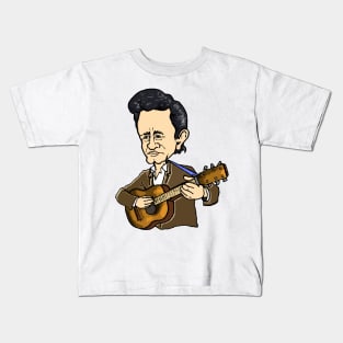 Johnny Cash and Guitar Kids T-Shirt